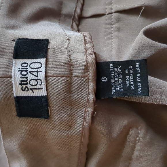 Studio 1940 Tan Pants - Picture 2 of 8